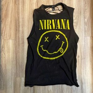 Nirvana Logo Sleeveless Top